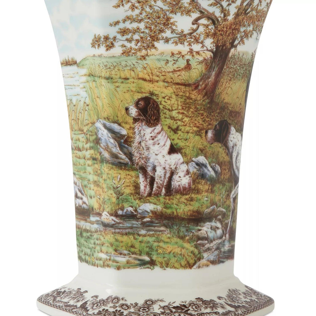 Spode Woodland 10.5" Hexagonal Vase-Home/Giftware-Kevin's Fine Outdoor Gear & Apparel