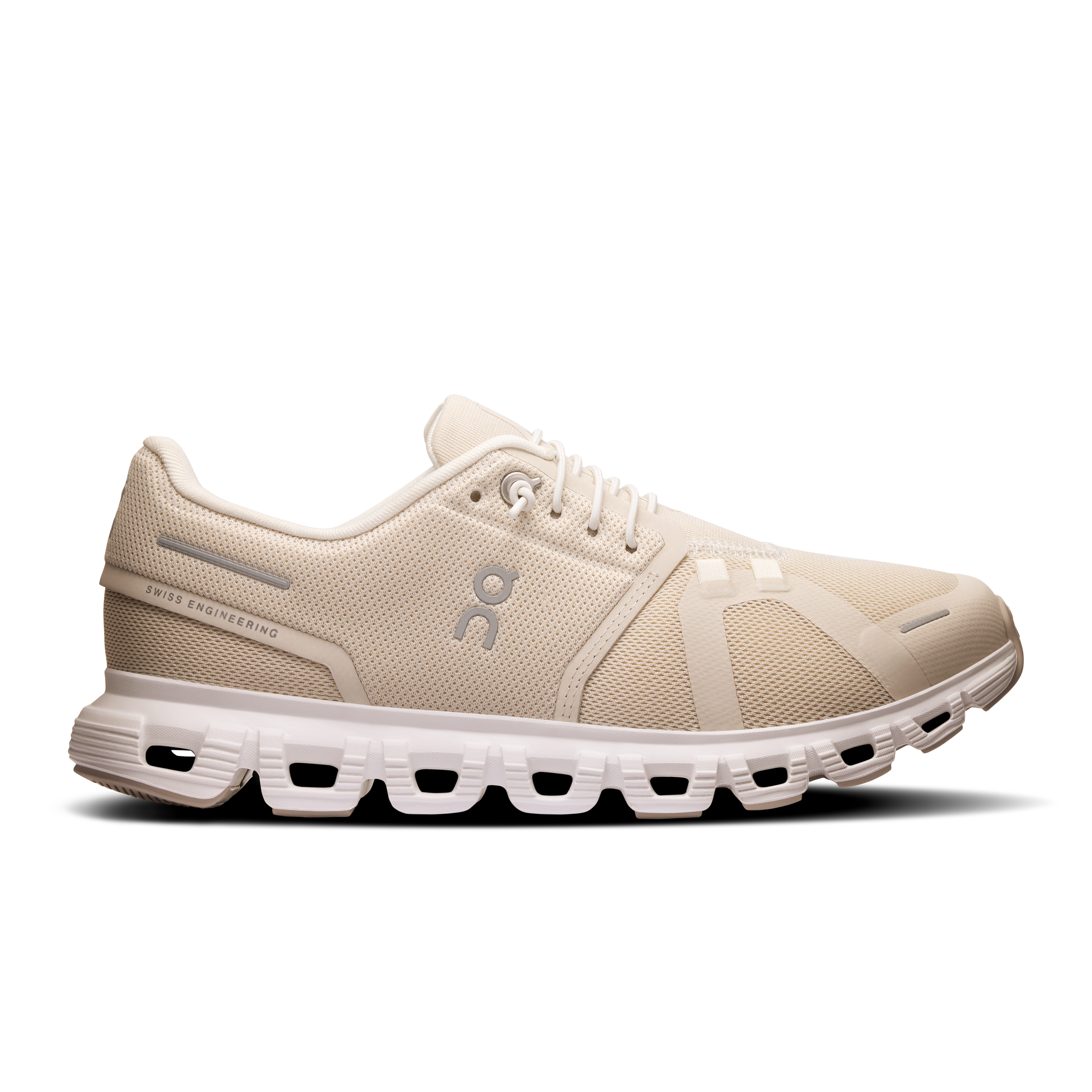 On Running Cloud 6 Women's Shoes-Women's Footwear-Pearl | White-6-Kevin's Fine Outdoor Gear & Apparel