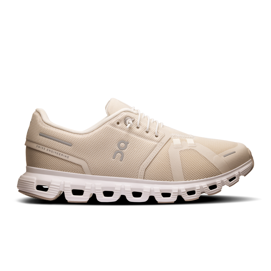 On Running Cloud 6 Women's Shoes-Women's Footwear-Pearl | White-6-Kevin's Fine Outdoor Gear & Apparel