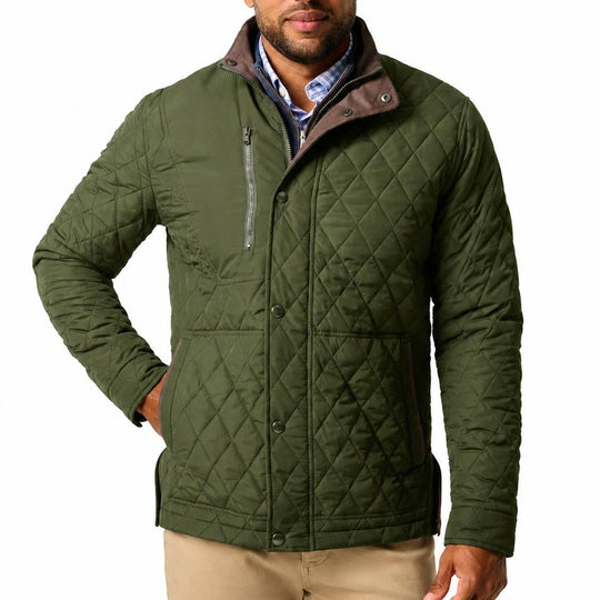 Johnnie-O Juno Quilted Snap Jacket-Men's Clothing-Kevin's Fine Outdoor Gear & Apparel