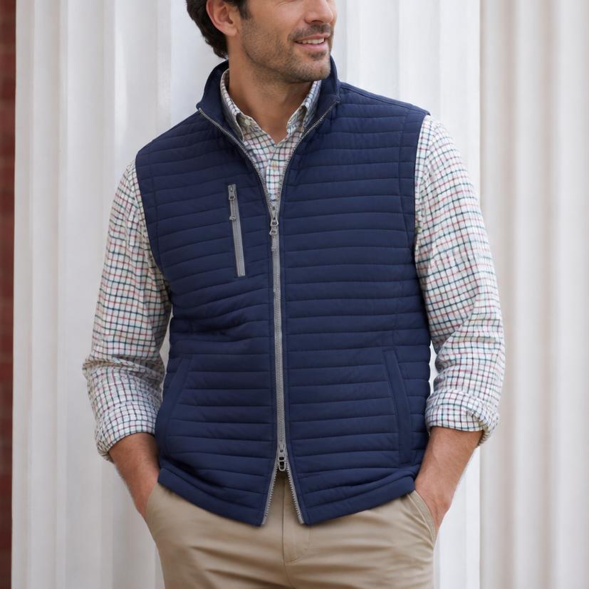 Johnnie-O Crosswind Quilted Performance Vest-Men's Clothing-Kevin's Fine Outdoor Gear & Apparel