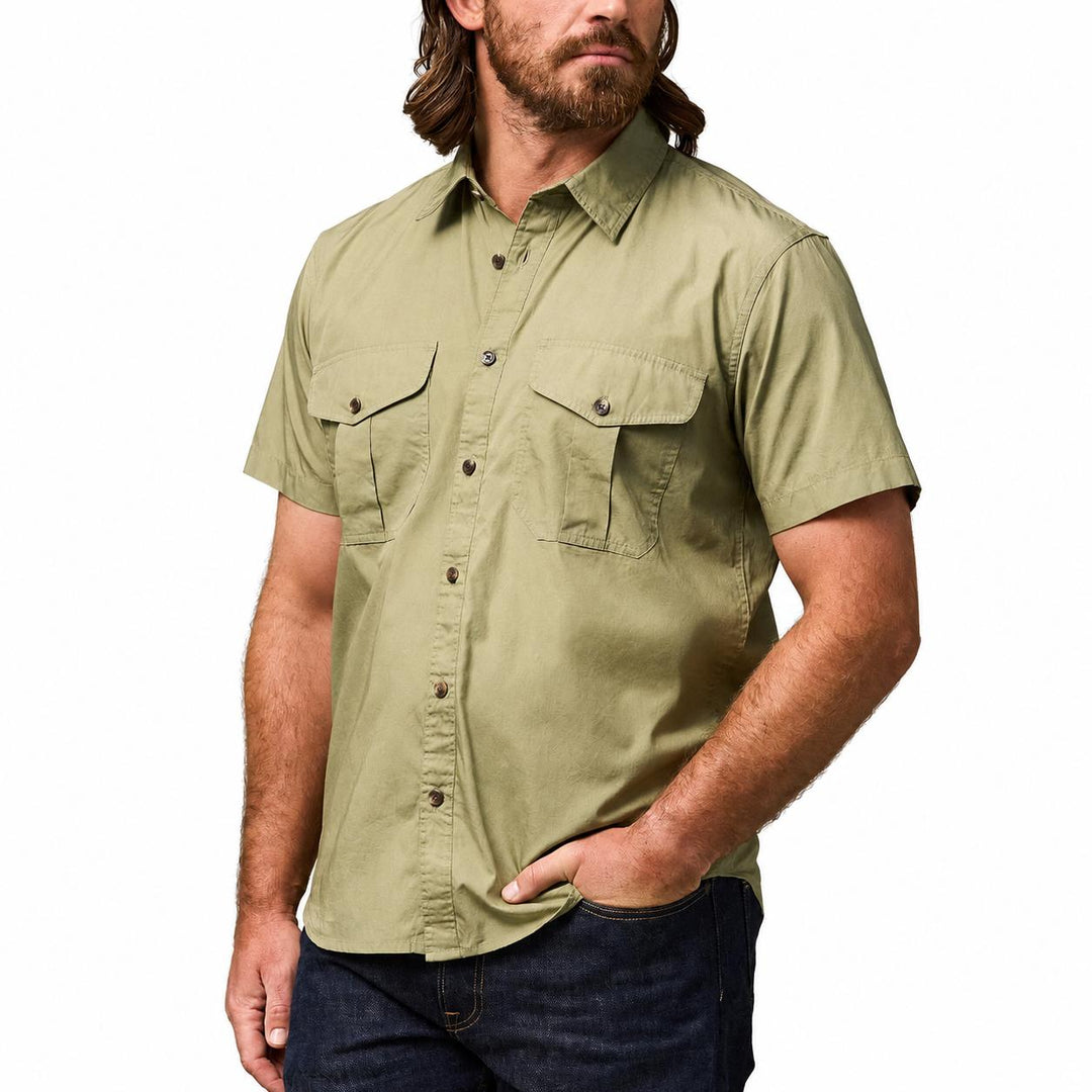 Filson Men's Washed Short Sleeve Feather Cloth Shirt-Men's Clothing-Kevin's Fine Outdoor Gear & Apparel