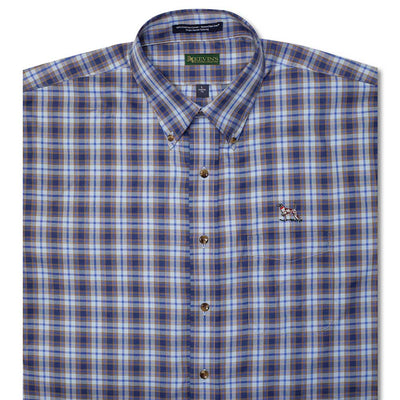 Kevin's Wrinkle Free Landon Pointer Shirt-Navy/Brown Pointer-S-Kevin's Fine Outdoor Gear & Apparel