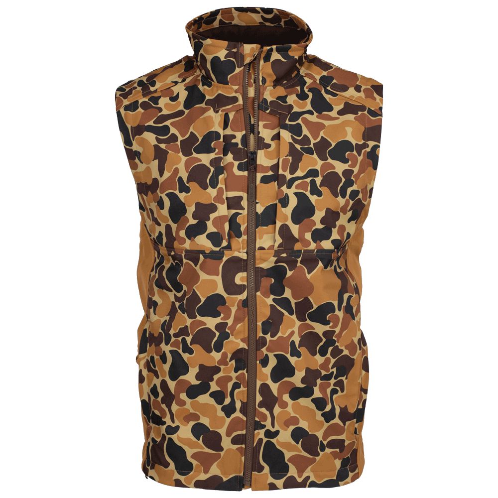 Kevin’s Windproof Softshell Vest-Men's Clothing-British Khaki/Vintage Tan Camo-S-Kevin's Fine Outdoor Gear & Apparel
