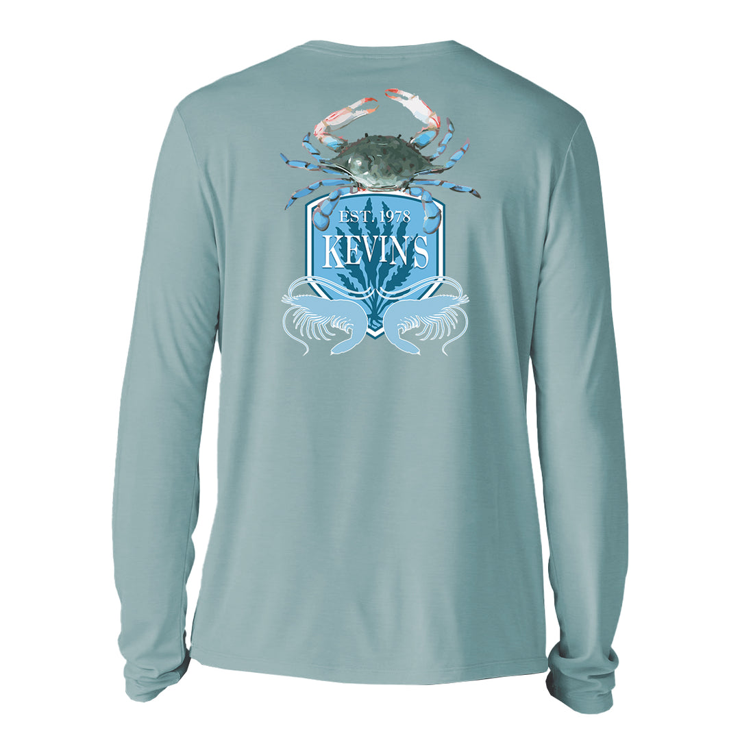 Kevin's/Patagonia Blue Crab Men's Cap Cool Daily T-Shirt-Men's Clothing-Blue Sage: Light Blue Sage X-Dye-S-Kevin's Fine Outdoor Gear & Apparel