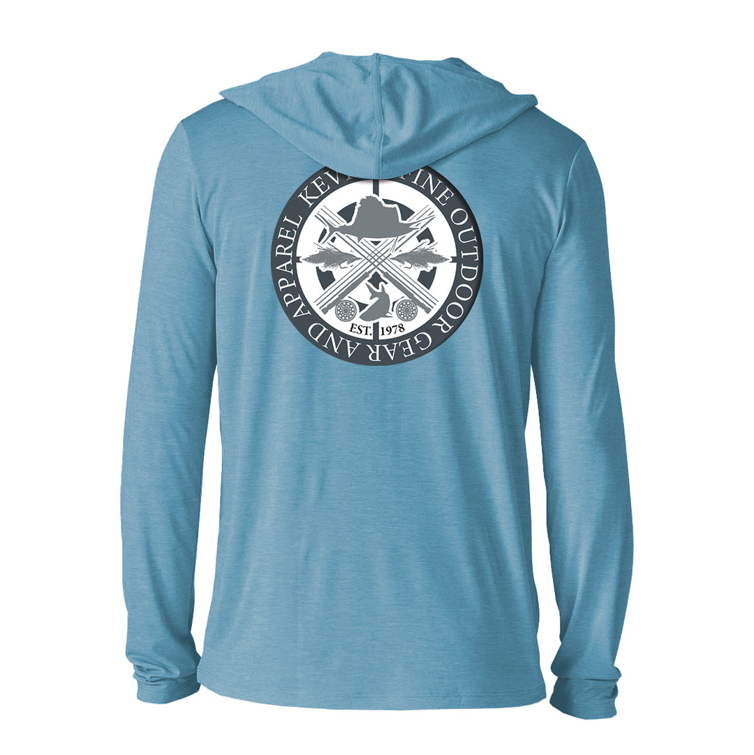 Kevin's/Patagonia Quad Rods Men's Cap Cool Daily Hoody-Men's Clothing-Shore Blue: Light Shore Blue X-Dye-S-Kevin's Fine Outdoor Gear & Apparel