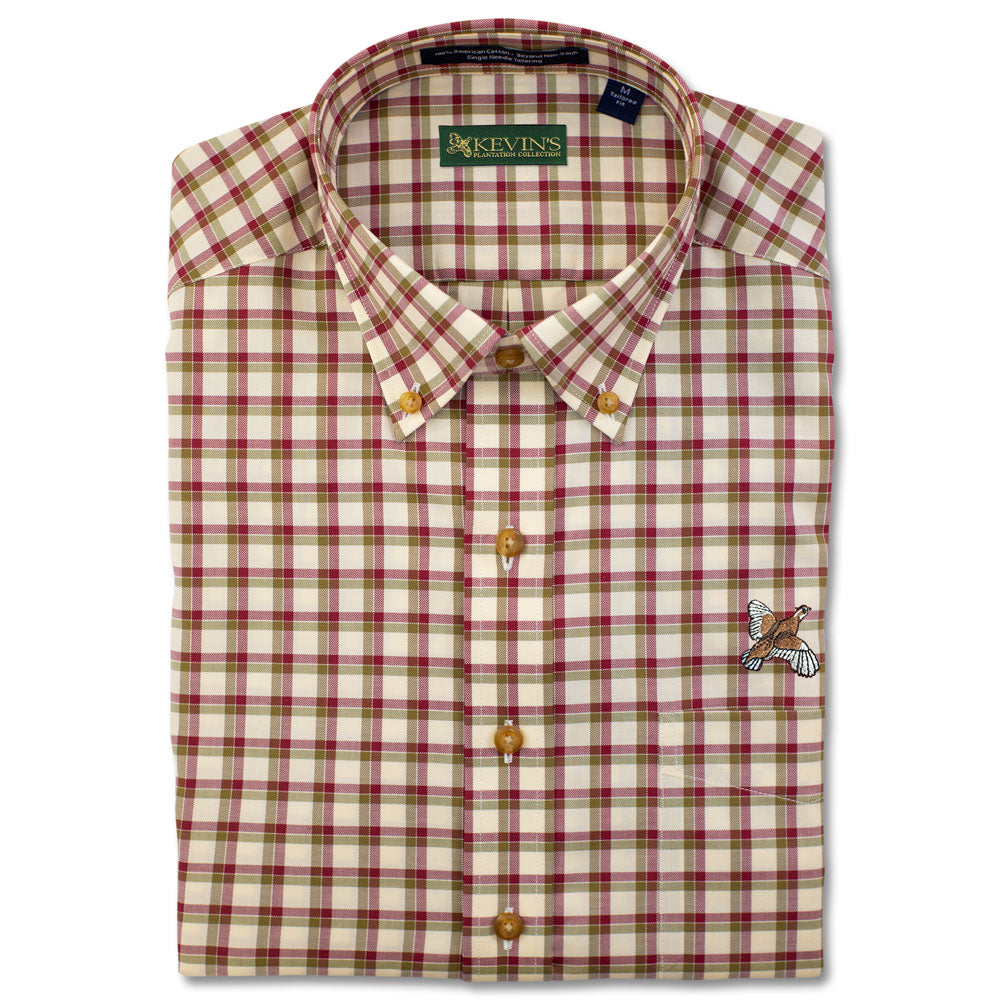 Kevin's Sparks Quail Embroidered Long Sleeve Shirt-Men's Clothing-Kevin's Fine Outdoor Gear & Apparel