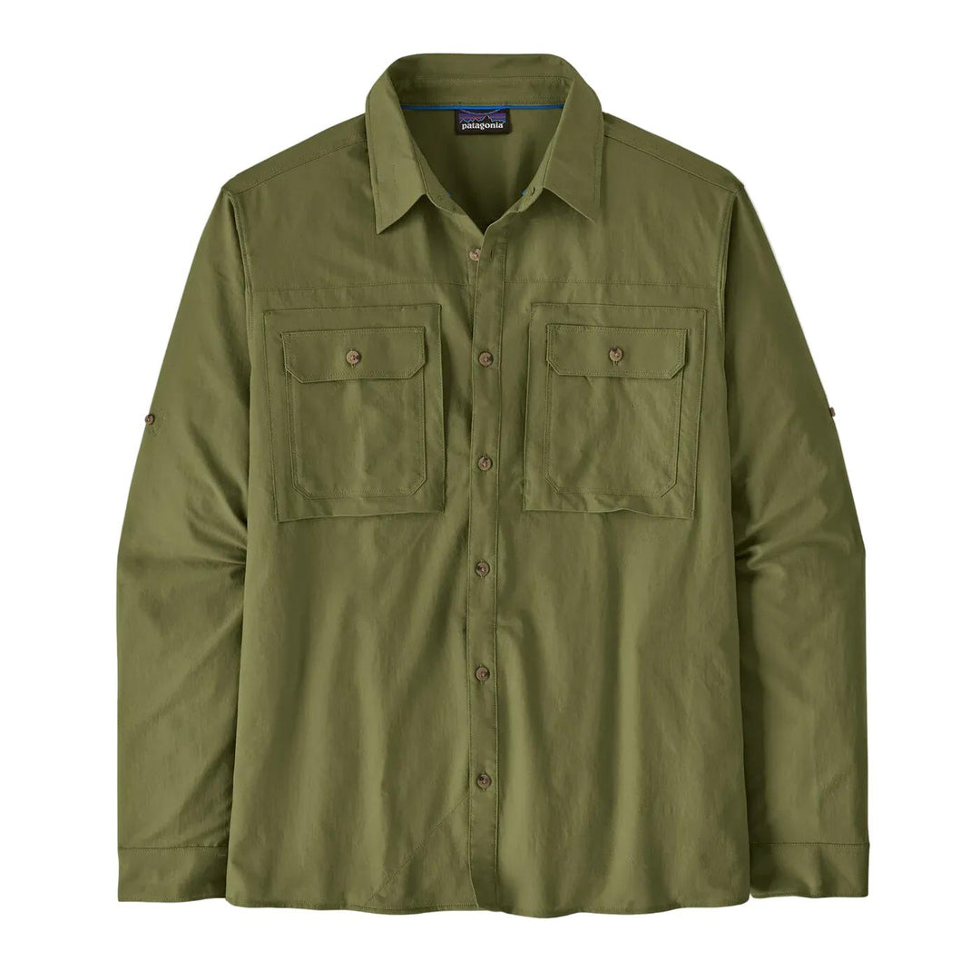 Patagonia Men's Long-Sleeve Self-Guided Sun Shirt-Men's Clothing-Caper Green-S-Kevin's Fine Outdoor Gear & Apparel