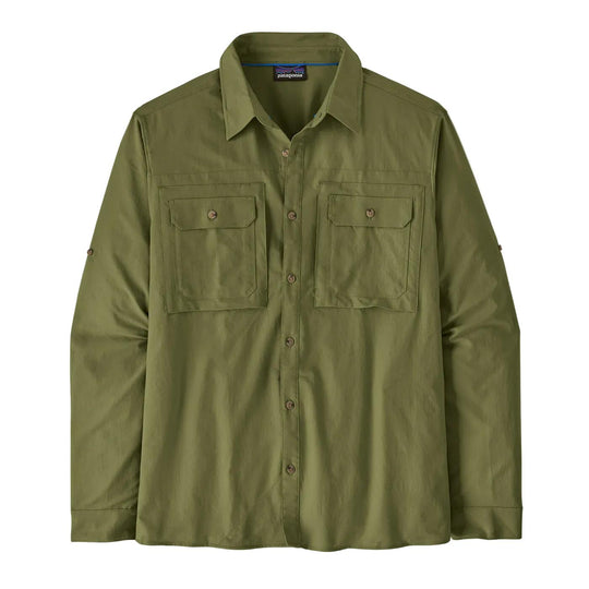 Patagonia Men's Long-Sleeve Self-Guided Sun Shirt-Men's Clothing-Caper Green-S-Kevin's Fine Outdoor Gear & Apparel