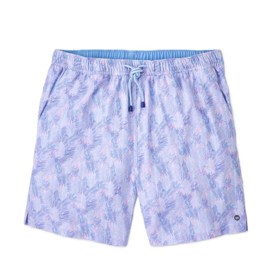 Peter Millar Sunset Palms Swim Trunk-Men's Clothing-Bermuda Pink-M-Kevin's Fine Outdoor Gear & Apparel