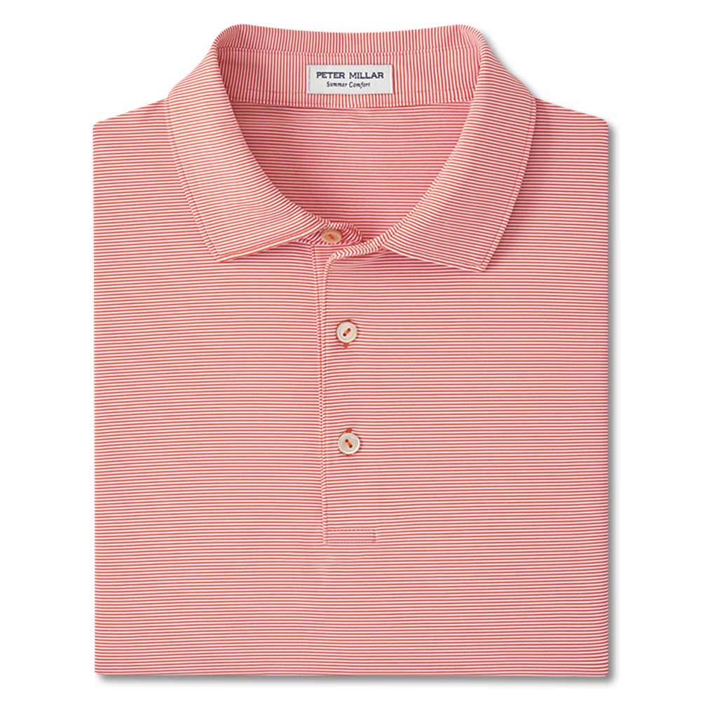 Peter Millar Jubilee Performance Jersey Polo-Men's Clothing-Burning Sunset-M-Kevin's Fine Outdoor Gear & Apparel