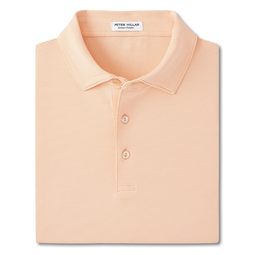 Peter Millar Jubilee Performance Jersey Polo-Men's Clothing-Orange Nectar-S-Kevin's Fine Outdoor Gear & Apparel