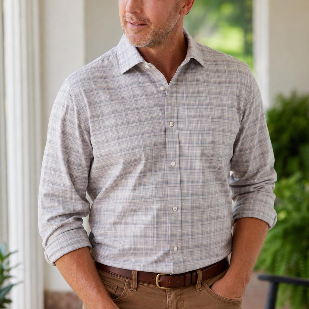 Peter Millar Griffin Crown Soft Twill Sport Shirt-Men's Clothing-Kevin's Fine Outdoor Gear & Apparel