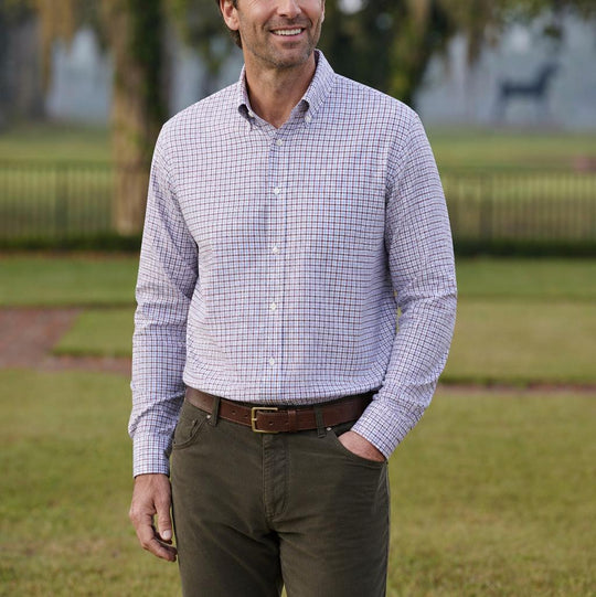 Peter Millar Axel Performance Twill Sport Shirt-Men's Clothing-Kevin's Fine Outdoor Gear & Apparel