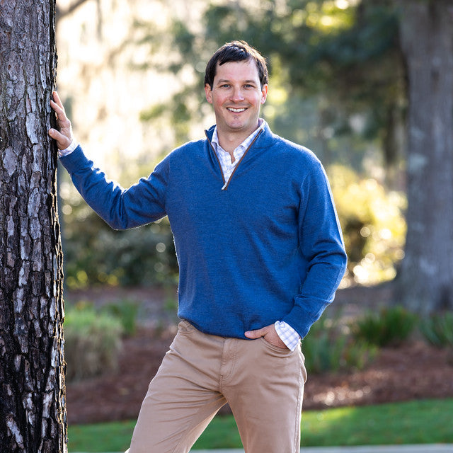 Peter Millar Autumn Crest Suede Trim Quarter-Zip – Kevin's Fine