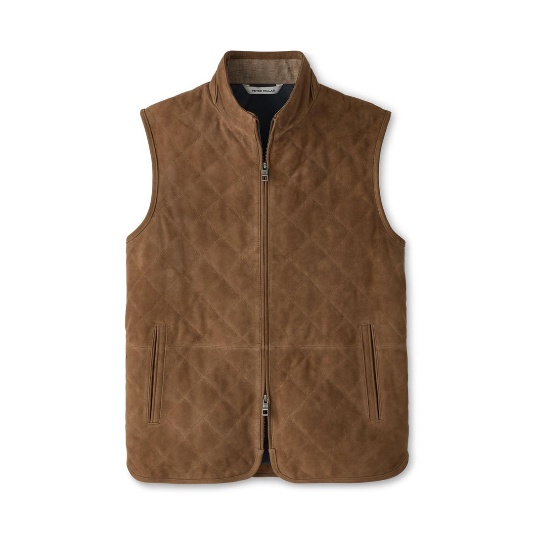 Peter Millar Essex Suede Vest-Men's Clothing-Kevin's Fine Outdoor Gear & Apparel