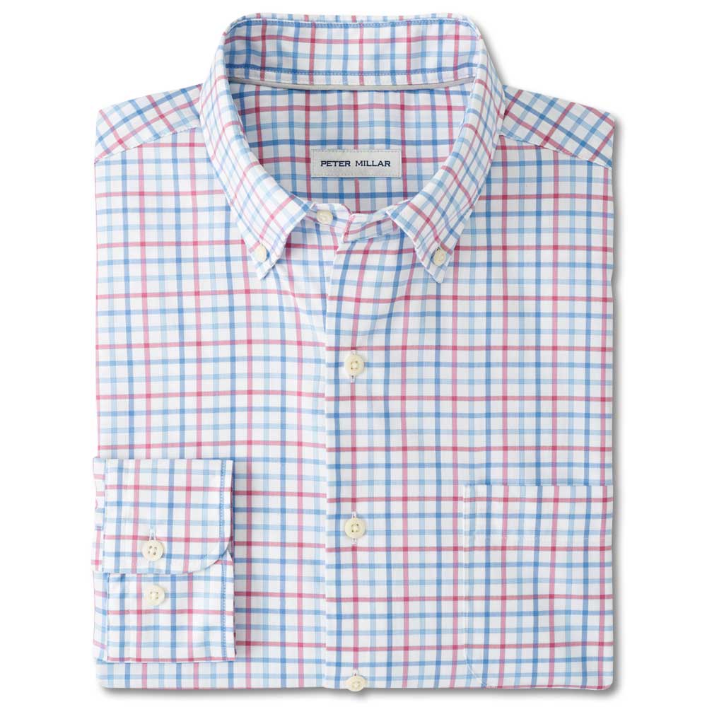 Peter Millar Culter Cotton Sport Shirt-Radish-S-Kevin's Fine Outdoor Gear & Apparel