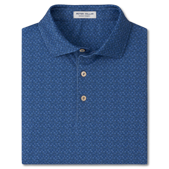 Peter Millar Pole Position Performance Jersey Polo-Men's Clothing-Windsor Blue-S-Kevin's Fine Outdoor Gear & Apparel