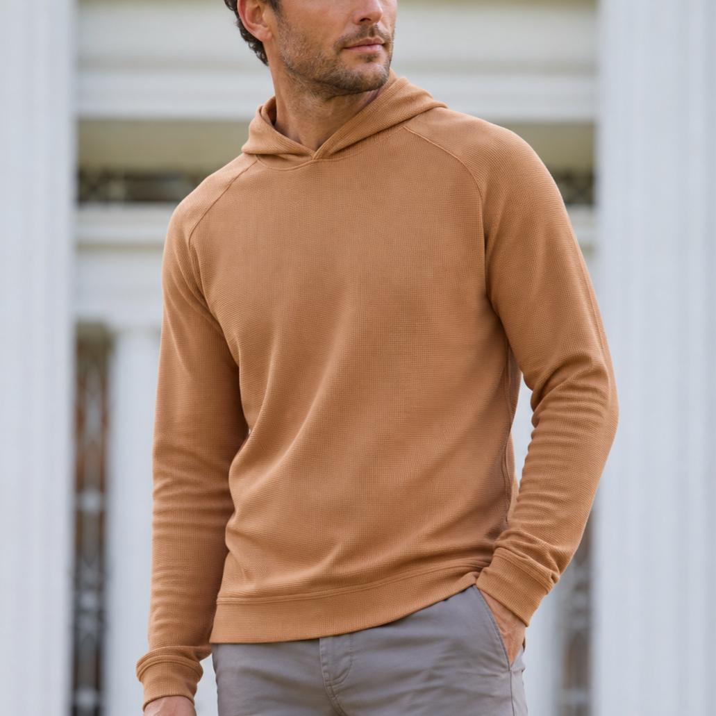 Peter Millar Pine Waffle Performance Hoodie-Men's Clothing-Kevin's Fine Outdoor Gear & Apparel