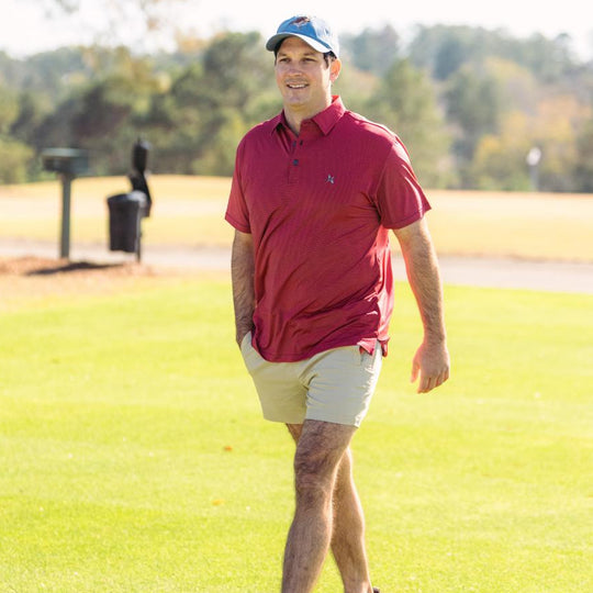 Kevin's Stretch Performance Quail Striped Polo-Men's Clothing-Kevin's Fine Outdoor Gear & Apparel