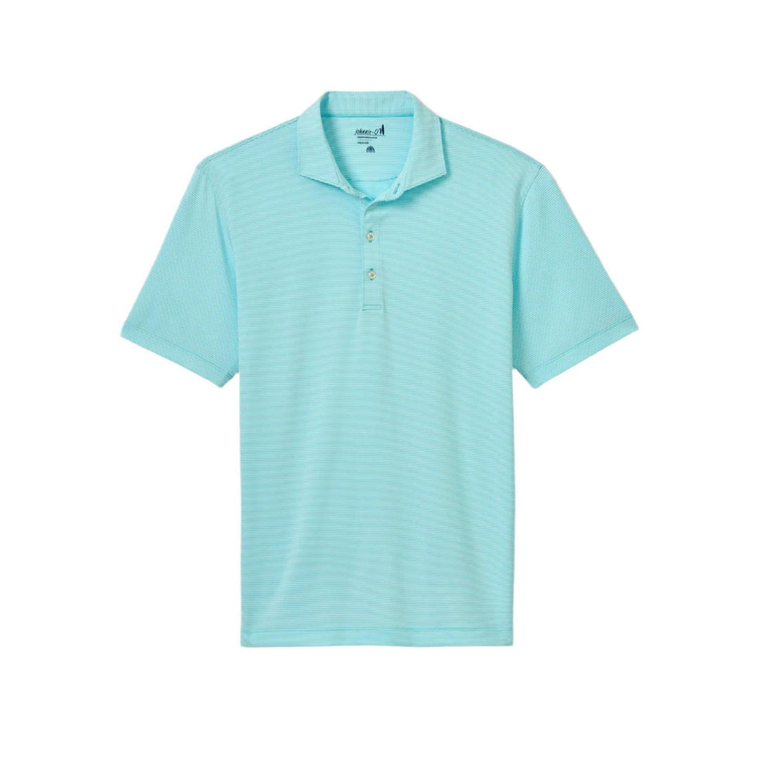 Johnnie-O Lyndonn Stripe Performance Jersey Polo-Men's Clothing-Tarpon-S-Kevin's Fine Outdoor Gear & Apparel