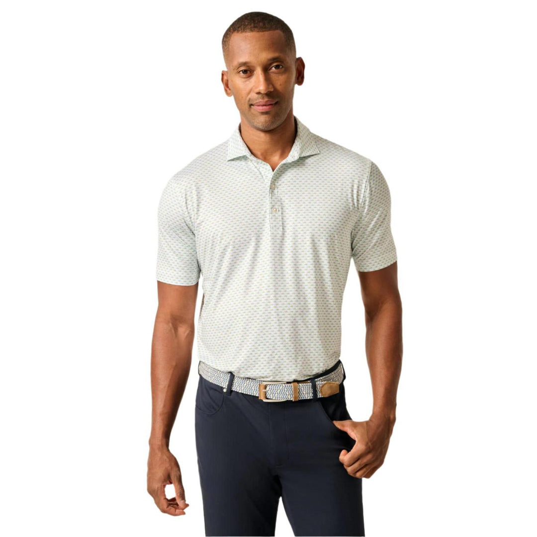 Johnnie-O Mint Julep Performance Jersey Polo-Men's Clothing-White-S-Kevin's Fine Outdoor Gear & Apparel