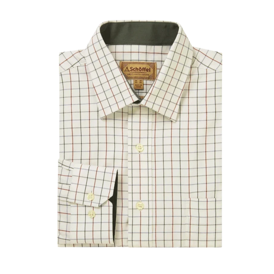 Schoffel Men's Burnham Tattersall Classic Shirt-Men's Clothing-Woodland Tattersall-15.5-Kevin's Fine Outdoor Gear & Apparel