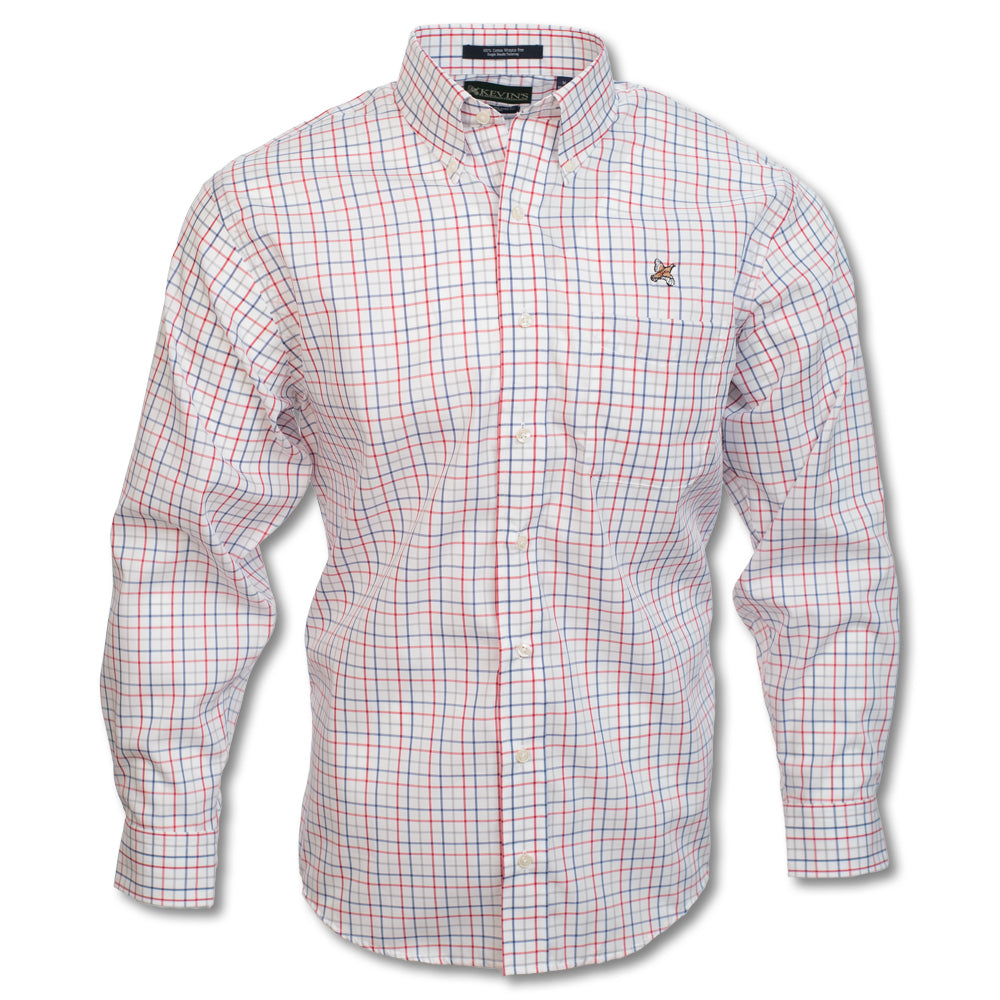 Kevin's Wrinkle-Free Red, White, & Blue Quail Sport Shirt-Men's Clothing-Kevin's Fine Outdoor Gear & Apparel