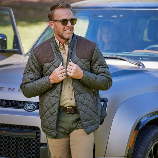 Kevin's Quilted Coat with Shooting Pads-Men's Clothing-Kevin's Fine Outdoor Gear & Apparel