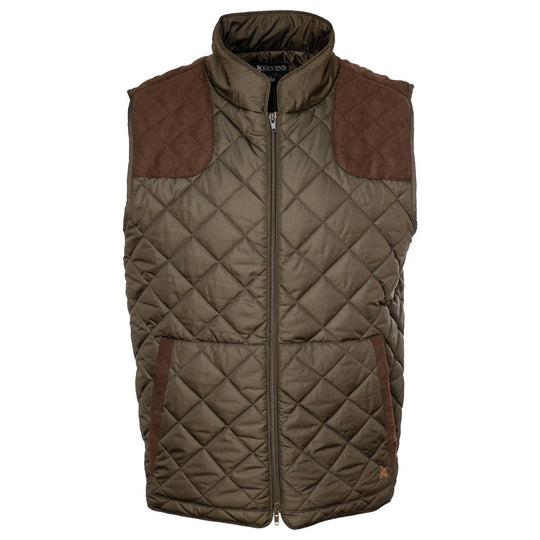 Kevin's Quilted Vest with Shooting Pads-Men's Clothing-Olive-S-Kevin's Fine Outdoor Gear & Apparel