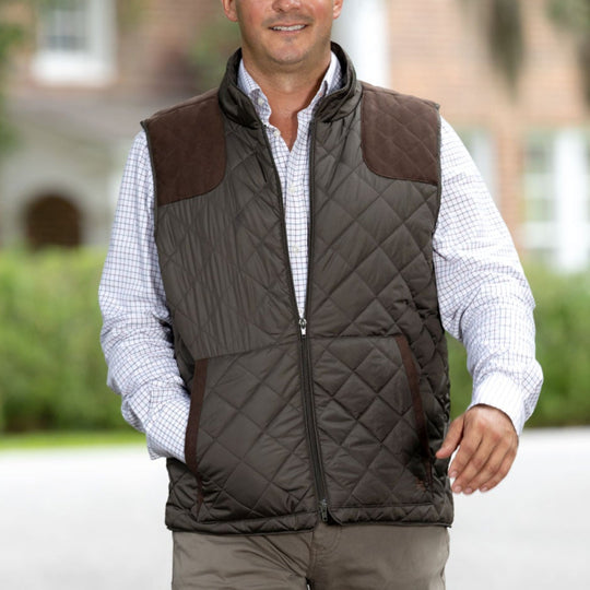 Kevin's Quilted Vest with Shooting Pads-Men's Clothing-Kevin's Fine Outdoor Gear & Apparel
