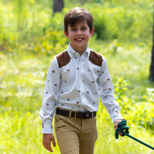 Kevin's Children's Shooting Shirt-Children's Clothing-Blue-XXS-Kevin's Fine Outdoor Gear & Apparel
