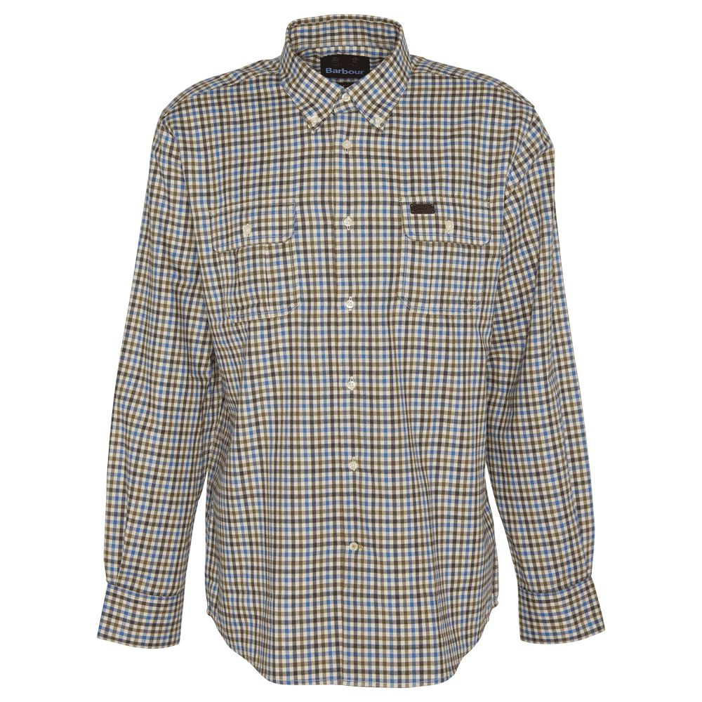 Barbour Foss Tailored Shirt-Blue-S-Kevin's Fine Outdoor Gear & Apparel