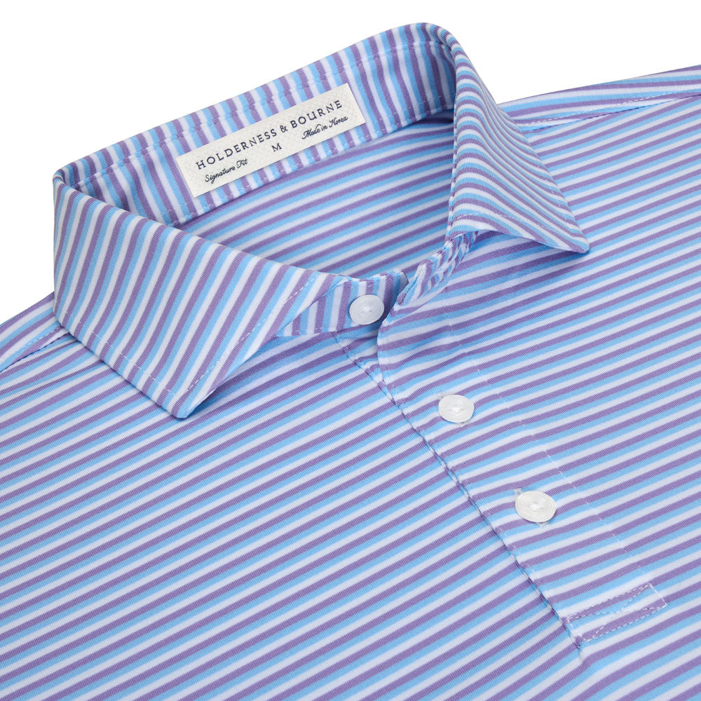 Holderness & Bourne "Fleming" Polo-Men's Clothing-Tudor/Vista/Blue/White-S-Kevin's Fine Outdoor Gear & Apparel