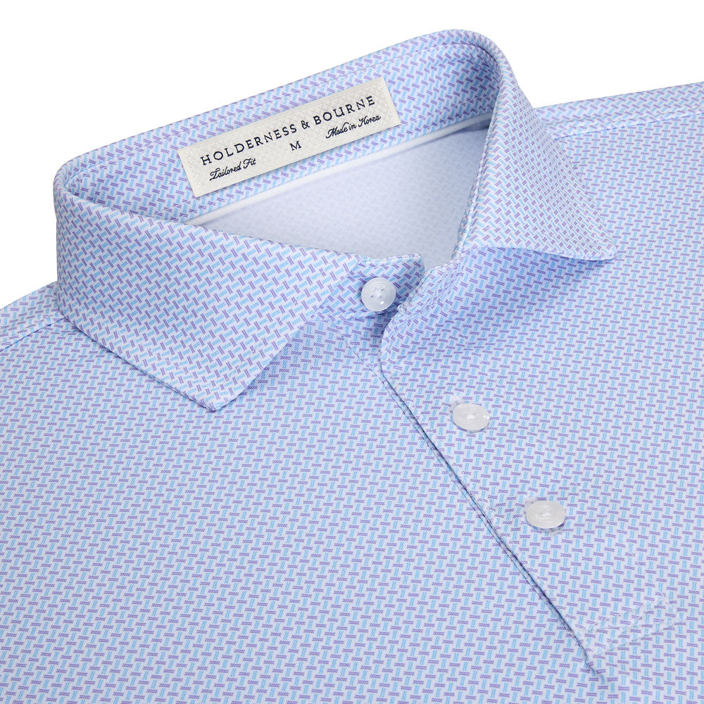 Holderness & Bourne "Norman" Polo-Men's Clothing-Vista Blue/Tudor-S-Kevin's Fine Outdoor Gear & Apparel