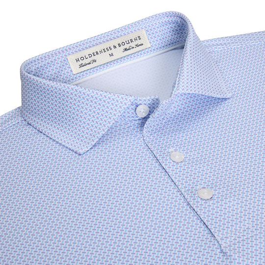 Holderness & Bourne "Norman" Polo-Men's Clothing-Vista Blue/Tudor-S-Kevin's Fine Outdoor Gear & Apparel