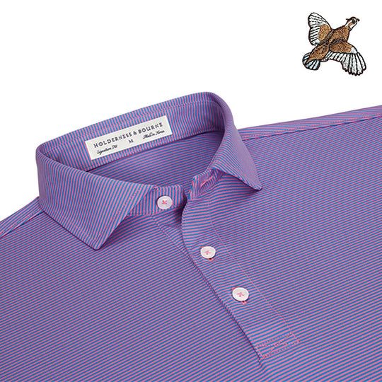 Holderness & Bourne "Perkins" Polo w/ Kevin's Quail-Men's Clothing-Horizon Blue/Belmont-S-Kevin's Fine Outdoor Gear & Apparel