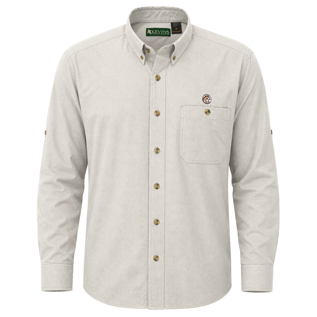 Kevin's Bob White Quail Performance Long Sleeve Seersucker Field Shirt-Men's Clothing-Sage-S-Kevin's Fine Outdoor Gear & Apparel