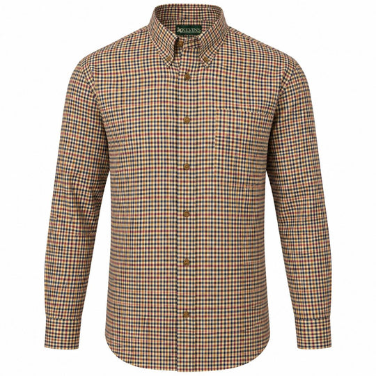 Kevin's Performance Classic Plaid Dress Shirt-Men's Clothing-Old Gold-S-Kevin's Fine Outdoor Gear & Apparel