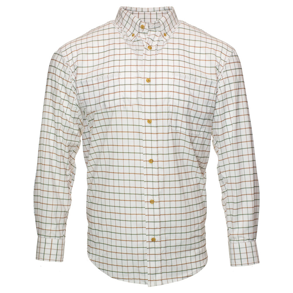 Kevin's Performance Classic Plaid Dress Shirt-Men's Clothing-Moss/Mocha Tattersall-S-Kevin's Fine Outdoor Gear & Apparel