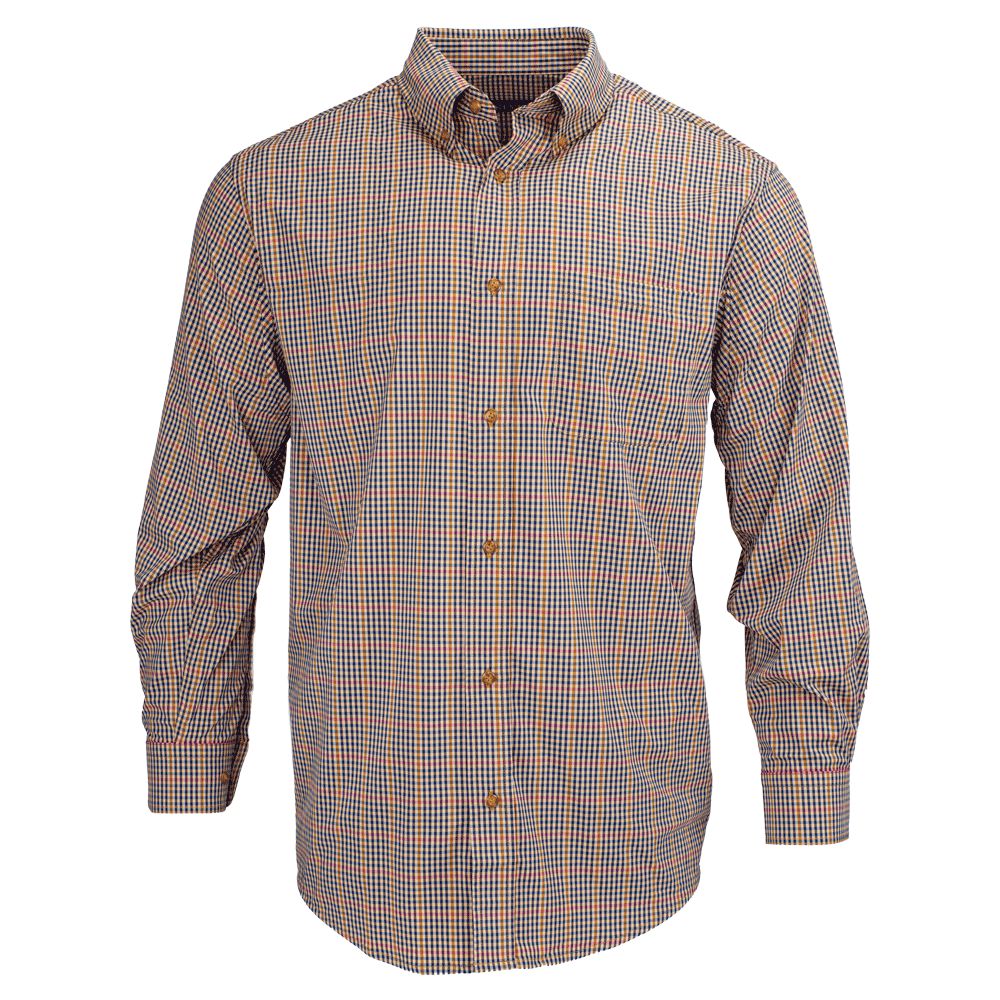 Kevin's Performance Classic Gold Plaid Dress Shirt-Men's Clothing-Kevin's Fine Outdoor Gear & Apparel