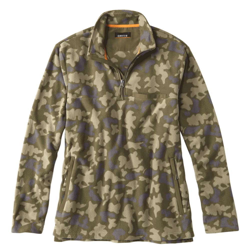 Orvis Hill Country Microfleece 1/4 Zip-Olive Camo-S-Kevin's Fine Outdoor Gear & Apparel