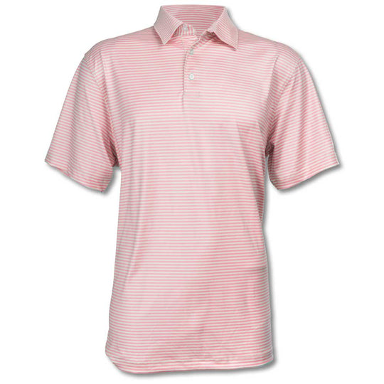 Kevin’s Striped Polo Shirts-Coral-M-Kevin's Fine Outdoor Gear & Apparel