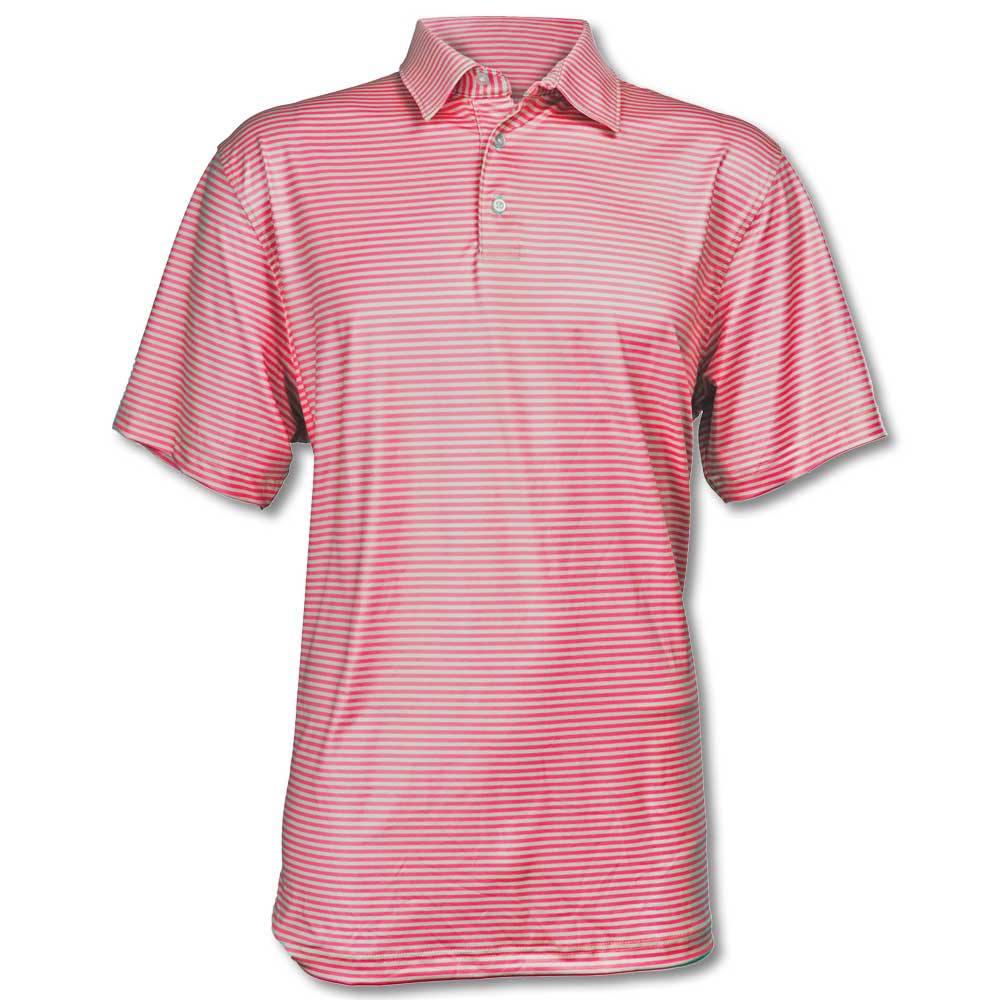 Kevin’s Striped Polo Shirts-Magenta-M-Kevin's Fine Outdoor Gear & Apparel