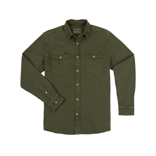 Poncho The Hidalgo Western Denim Long Sleeve Shirt-Men's Clothing-Kevin's Fine Outdoor Gear & Apparel