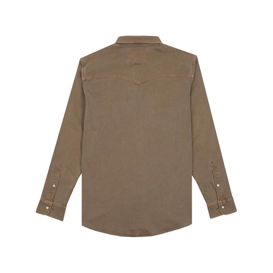 Poncho The Cotulla Western Denim Long Sleeve Shirt-Men's Clothing-Kevin's Fine Outdoor Gear & Apparel