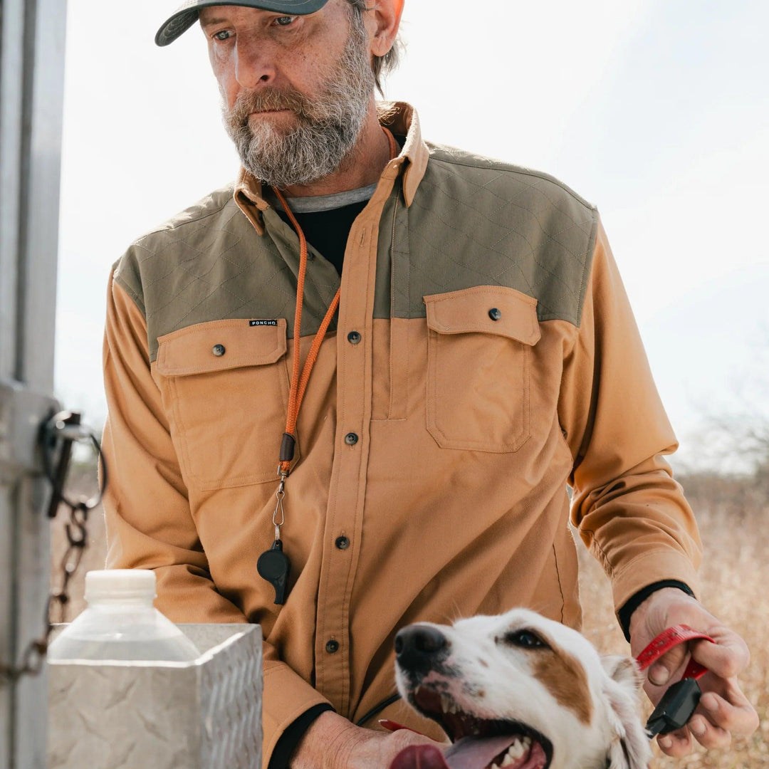 Poncho The Ditch Chicken Flannel Long Sleeve Shirt-Men's Clothing-Kevin's Fine Outdoor Gear & Apparel