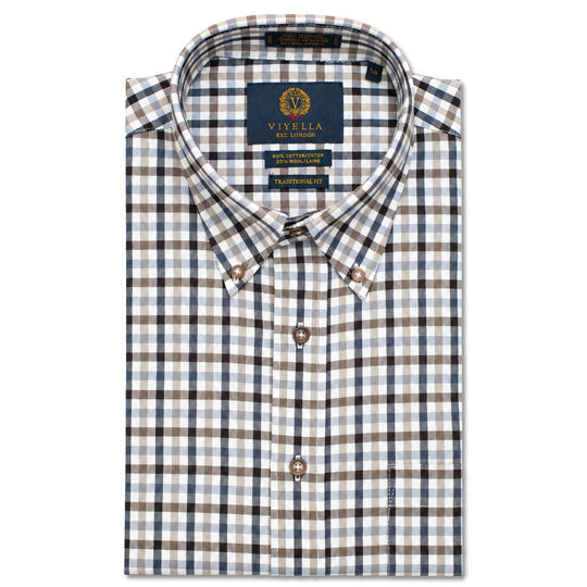 Viyella Button-Down Cotton/Wool Sport Shirt