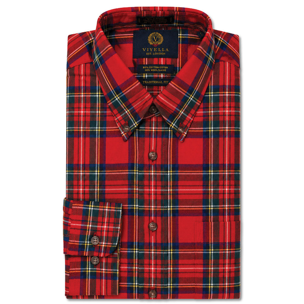 Viyella Button-Down Cotton/Wool Sport Shirt