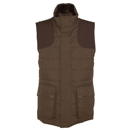 Barbour Bradford Tattersall Puffer Gilet-Men's Clothing-Dark Sand-S-Kevin's Fine Outdoor Gear & Apparel